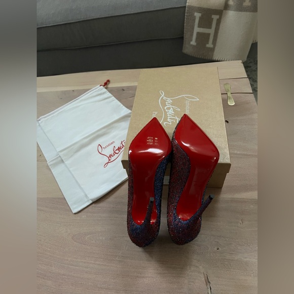 CHRISTIAN LOUBOUTIN Hot Chick 100 Lurex® pumps, Size 38.5 - Picture 12 of 13